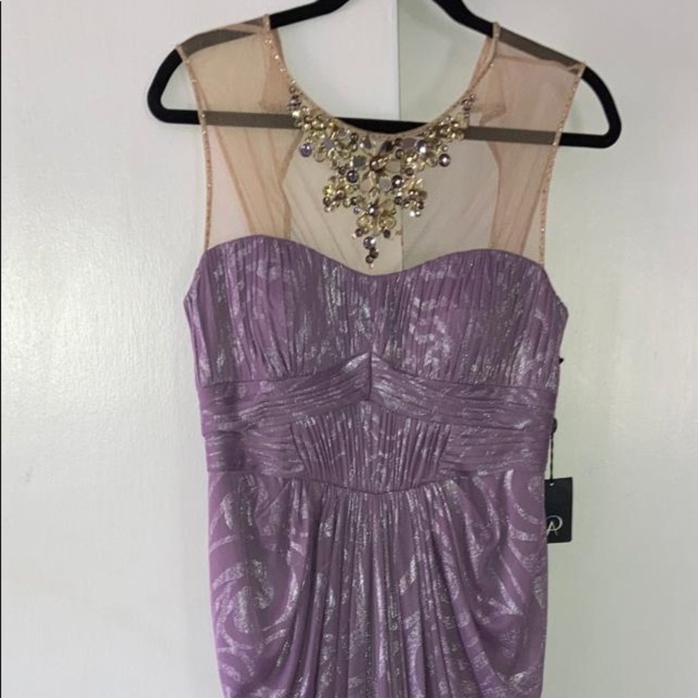 Adrianna Papell purple gown